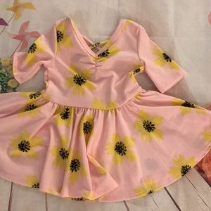 Sweet print ballerina style infant dress